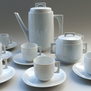 Service à café "Ariès" Bernardaud design R. Loewy