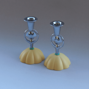 Paire de bougeoirs "Anna Candle" Alessi 1999