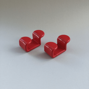 Patères design A. Rossari Gedy années 70