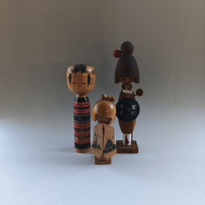 Poupées japonaises "Kokeshi" années 60
