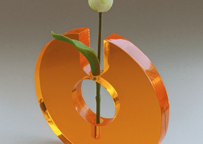 vu avec la fleur de l'autre face