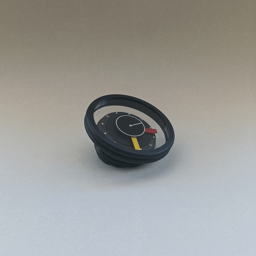Horloge de table design postmoderne 1990