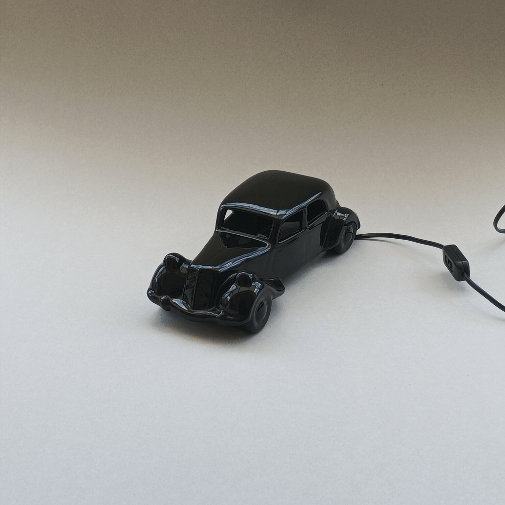 Lampe voiture en céramique années 80 Traction Citroën